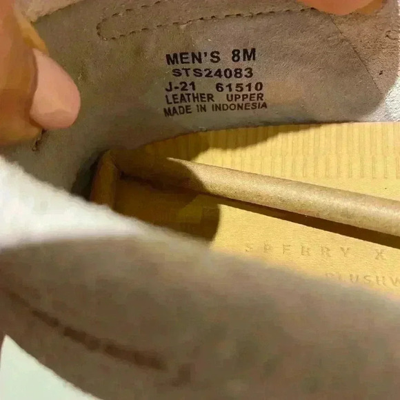 Sperry Men's boat casual leather suede rubber shoes John Legend new 8 in box - Picture 7 of 9